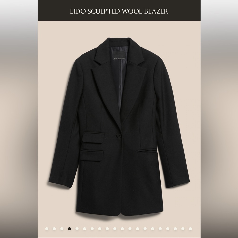 LIDO SCULPTED WOOL BLAZER